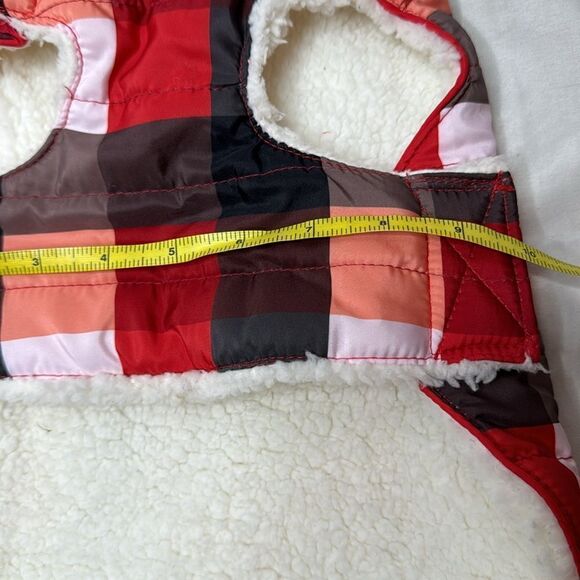 Luv Gear Plaid Fleece Dog Jacket. Size Small. - Picture 7 of 8